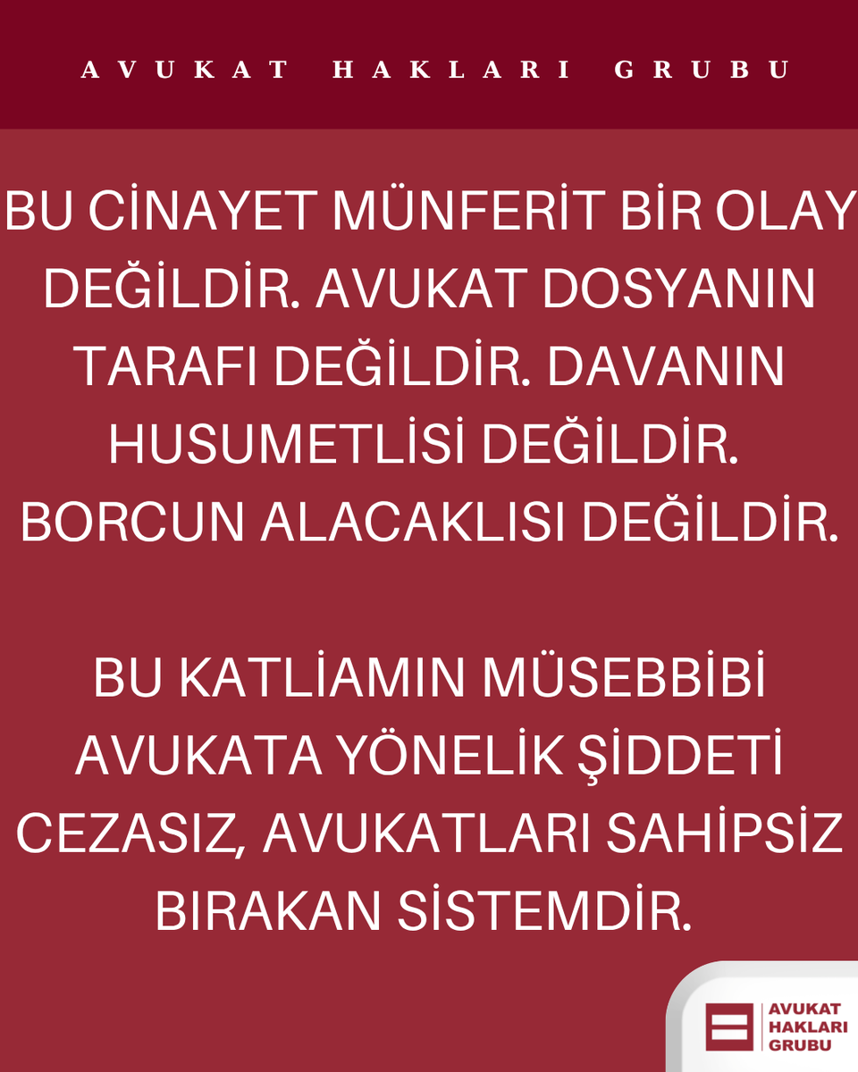 Avukat Hakları Grubu ⚖️ tweet media