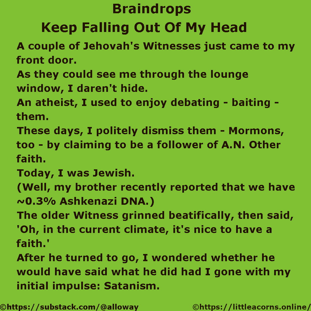 RichardAlloway's tweet image. #religion #faith #Writer #writingcommmunity #writing #writings #philosophy #booksky #amwriting #writerslife #write #indieauthor #amwriting #humor #humour littleacorns.online substack.com/RichardAlloway