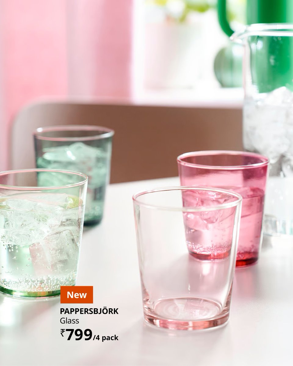 IKEAIndia's tweet image. We've got the jars and the glasses 🫙🍸☀️

Now tell us what summer drink you're pouring in. 

Visit the IKEA store, download the IKEA app or shop by calling 1800 419 4532.

#IKEA #IKEAIndia