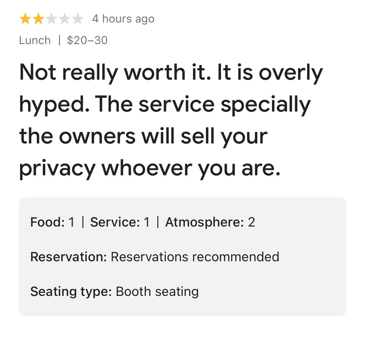 They deleted the reviews you all were spamming copying and pasting, be authentic. Do something like this. 
maps.app.goo.gl/t4exgRHzbMk6pu…