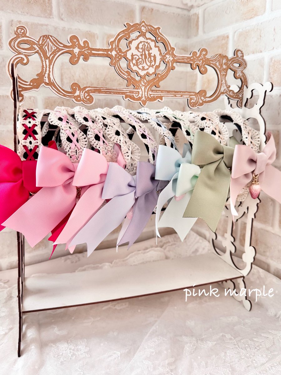 pinkmarple's tweet photo. リボンウォッチと編み上げリボンカチューシャも色を合わせてお作りしています♡

Kawaii☆Festa vol.07⠀
produced by Kawaii☆Starsでご覧ください
⠀
2026年5月2日（土）〜5月6日（水）⠀
⠀
天王寺MIO本館6F⠀
ミオラボ⠀
⠀
#カワフェス https://t.co/pI522KcYWO
