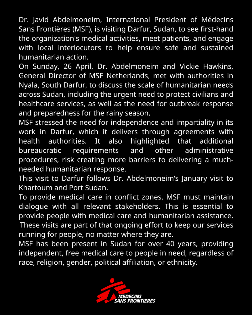 MSF Sudan tweet media