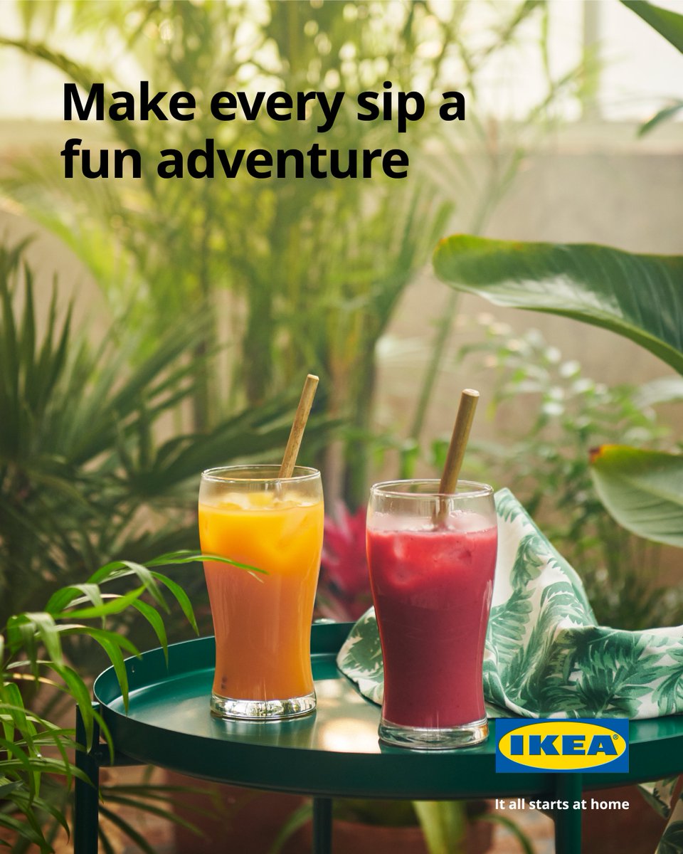 IKEAIndia's tweet image. We've got the jars and the glasses 🫙🍸☀️

Now tell us what summer drink you're pouring in. 

Visit the IKEA store, download the IKEA app or shop by calling 1800 419 4532.

#IKEA #IKEAIndia

(1/2)