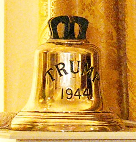CarolinaOuest's tweet image. #WWG1WGA bell from “White Squall” movie &amp;amp; HMS Trump Bell given to Trump by #KingCharles last night look so similar.

What was the theme of “White Squall?”  A storm?

It’s becoming overt now.
