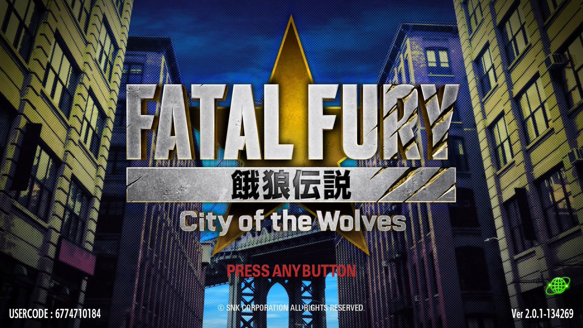 tmma1869's tweet image. Title screen on release vs. title screen as of the Krauser/1st anniversary update

#FatalFury #CityOfTheWolves #FFCotW #CotW