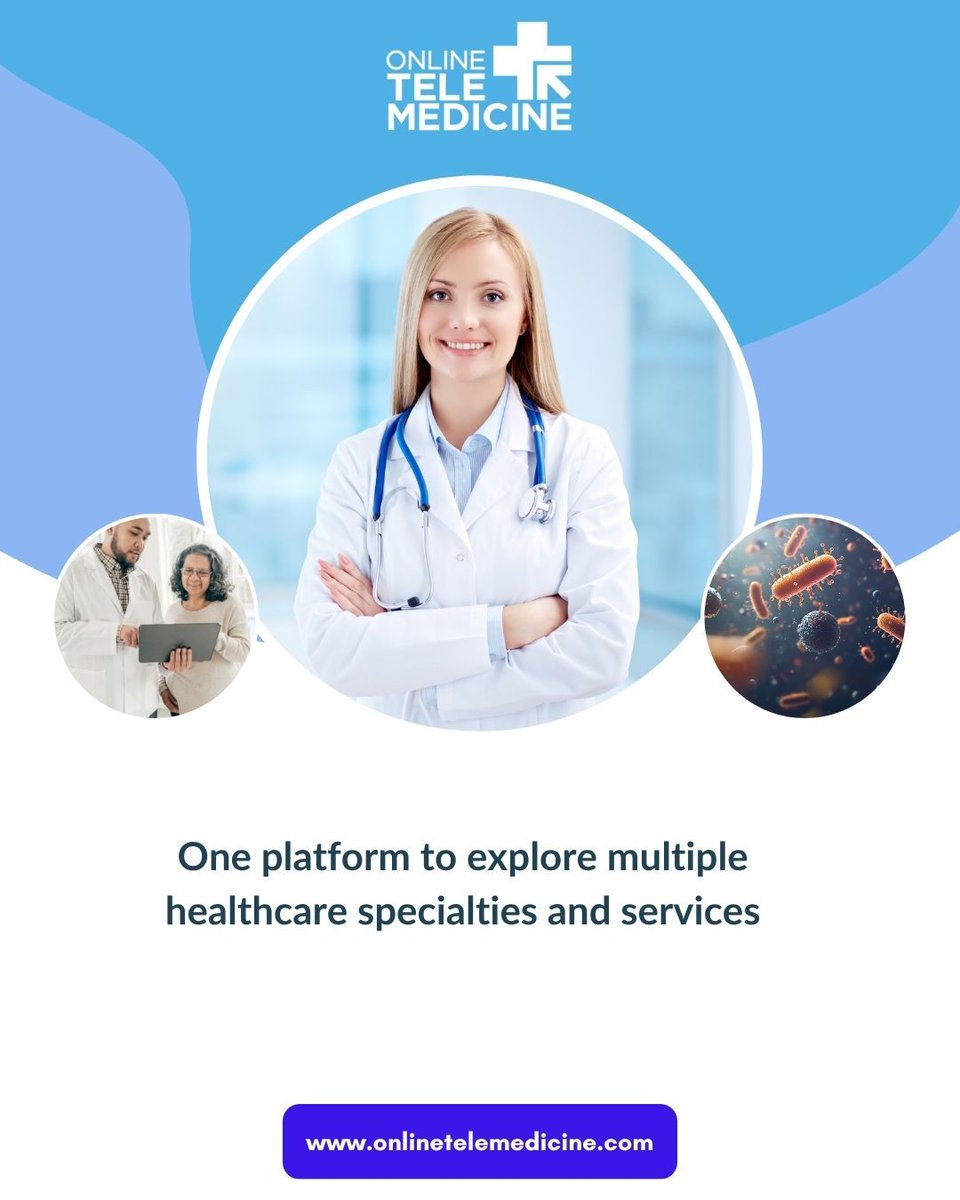 Onlinetelemedi1's tweet image. One platform, total care. From primary care to complex specialties and services, explore everything you need to manage your health in one simple, unified space.

Website: onlinetelemedicine.com

#MultiSpecialty #HealthTech #TelehealthHub #ComprehensiveCare #DigitalClinic