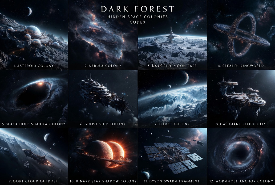 AIStuffAI's tweet image. #DarkForestTheory #Saturn #Rings #Station #AI #3DArt #Science #Fiction #Realistic #Grok #Imagine #AISAI