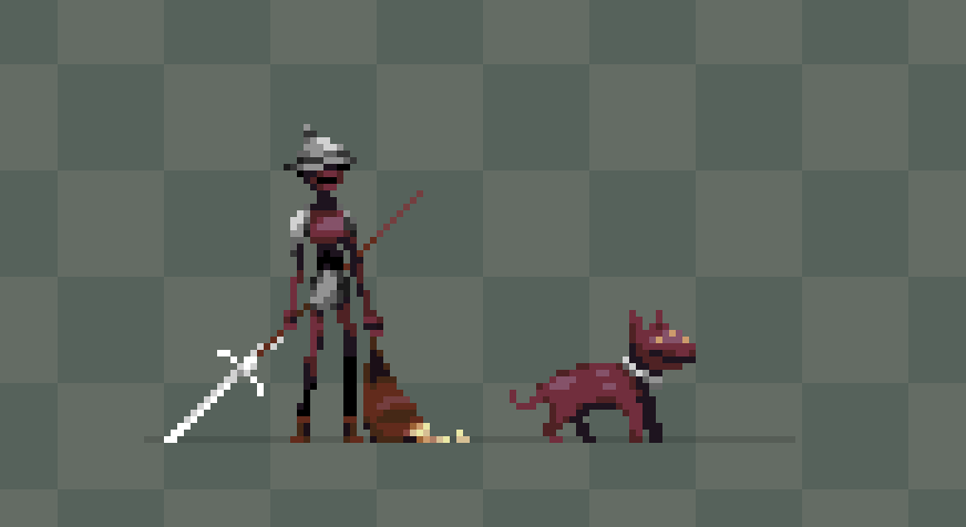 BootleBen's tweet photo. foot soldier and his dawg #pixelart https://t.co/Jllt6u0fHb