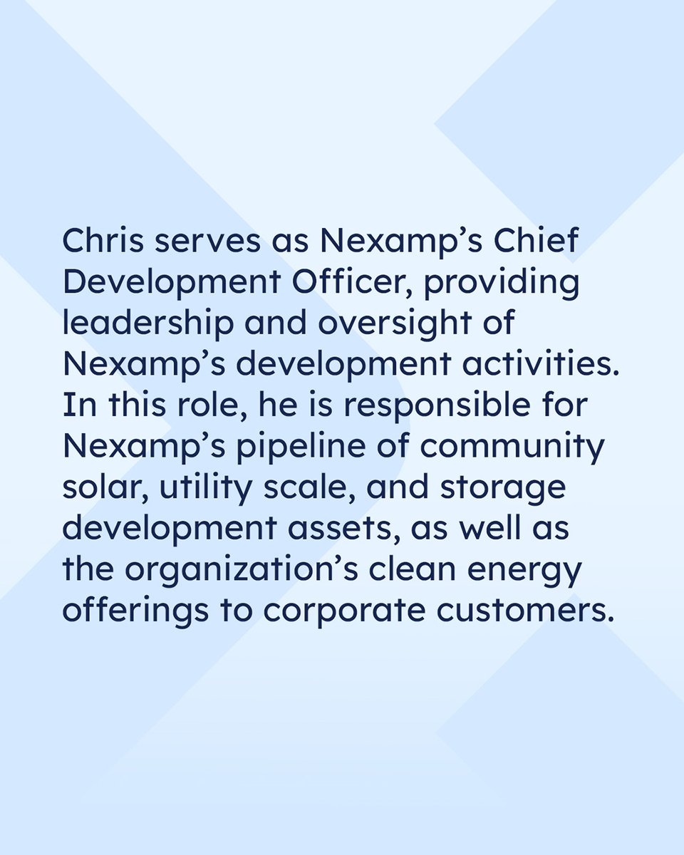 Nexamp's tweet photo. Philly sports fanatic, jam band listener, and (mostly) retired ultimate frisbee player—introducing our Chief Development Officer, Chris Clark. https://t.co/cbu7nEmv7z