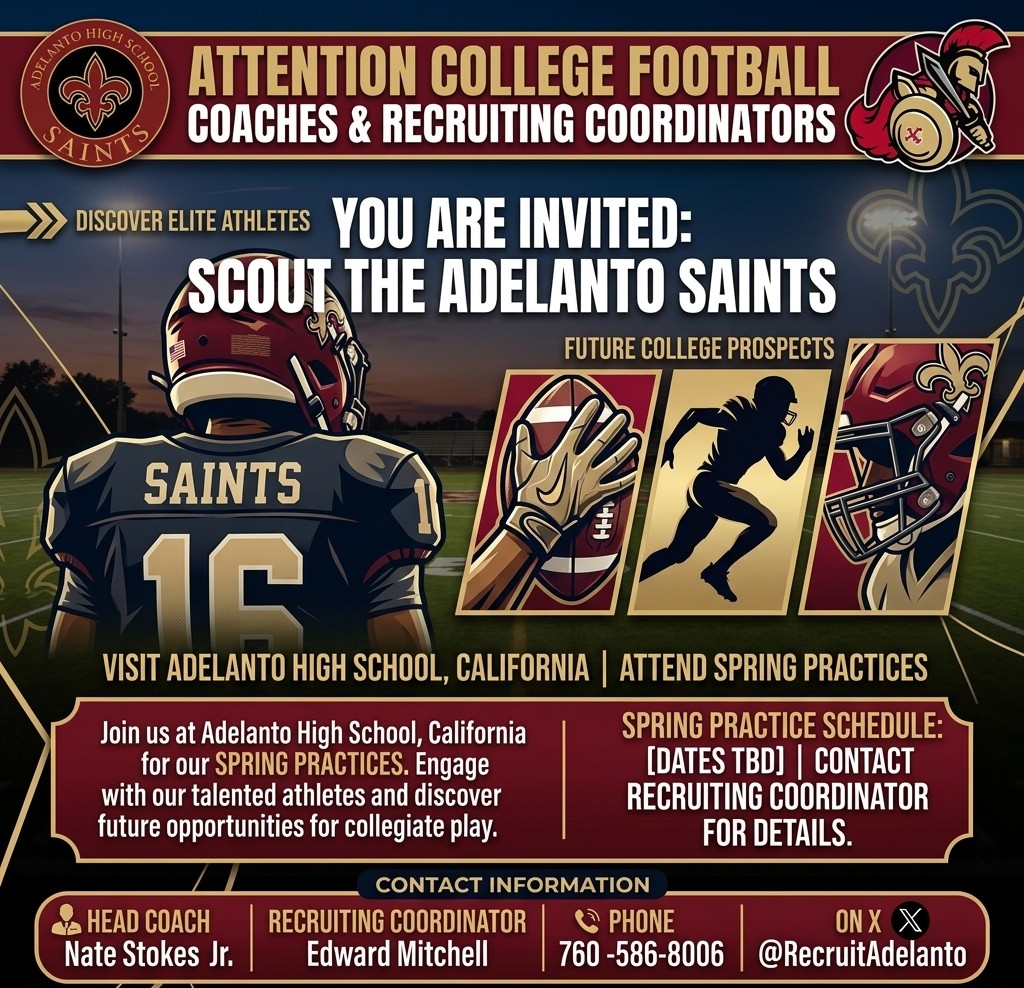 RecruitAdelanto's tweet photo. #Saints https://t.co/78fUNfTWBy