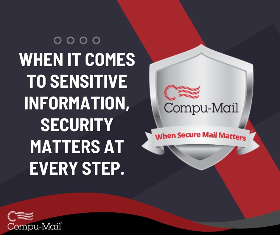 CompuMailLLC's tweet photo. 🔒 Secure Mail

When it comes to sensitive information, security matters at every step. From data handling to print and delivery, secure mail processes help protect your customers and your business.

#SecureMail #DataSecurity #DirectMail #CompuMailLLC https://t.co/WqQvjWxMA6