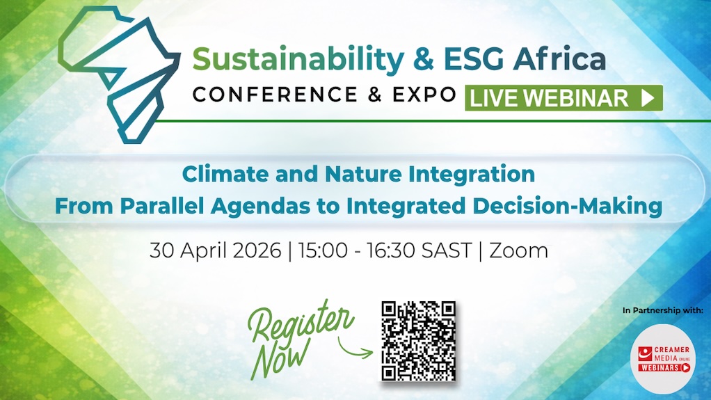 EngNewsZA's tweet image. Join the next #SEAcon #webinar – #Climate &amp;amp; #Nature Integration –  April 30, 3 PM. Explore how organisations can move beyond fragmented approaches toward #integratedstrategies that reflect real-world dependencies, trade-offs &amp;amp; financial impacts. Register: us06web.zoom.us/webinar/regist…