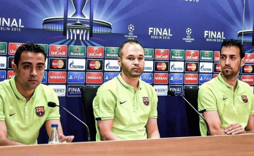 2008: فازوا باليورو  
2009: فازوا بالابطال وحققوا السداسيه  
2010: فازوا بكأس العالم  
2011: فازوا بالابطال
2012: فازوا باليورو  

اعظم ثلاثي وسط في تاريخ كرة القدم.