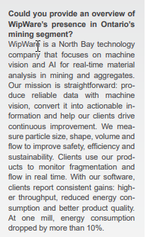 WipWare's tweet photo. Thomas Palangio, CTO of WipWare was interviewed by @GBReports - February 2026 issue on Page 132 and Page 138 - AI technology and how WipWare continues to innovate.
https://t.co/pCIbICAtFd
 #MiningIndustry #MiningTechnology #FragmentationAnalysis #AIInMining #OntarioMining https://t.co/ccWp9juoaW