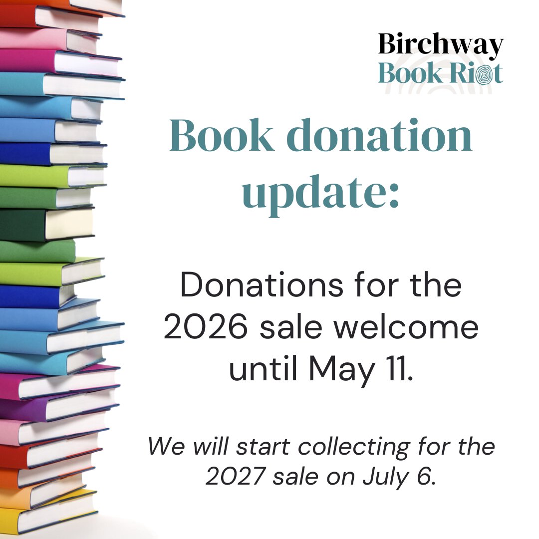 BirchwayNiagara's tweet image. Donations for this year's Birchway Book Riot will be accepted until May 11 to allow our incredible volunteers to get ready for Canada's BEST used book sale!

For information, visit:  birchway.ca/events/detail/…

#BirchwayBookRiot #AlliedAgainstAbuse