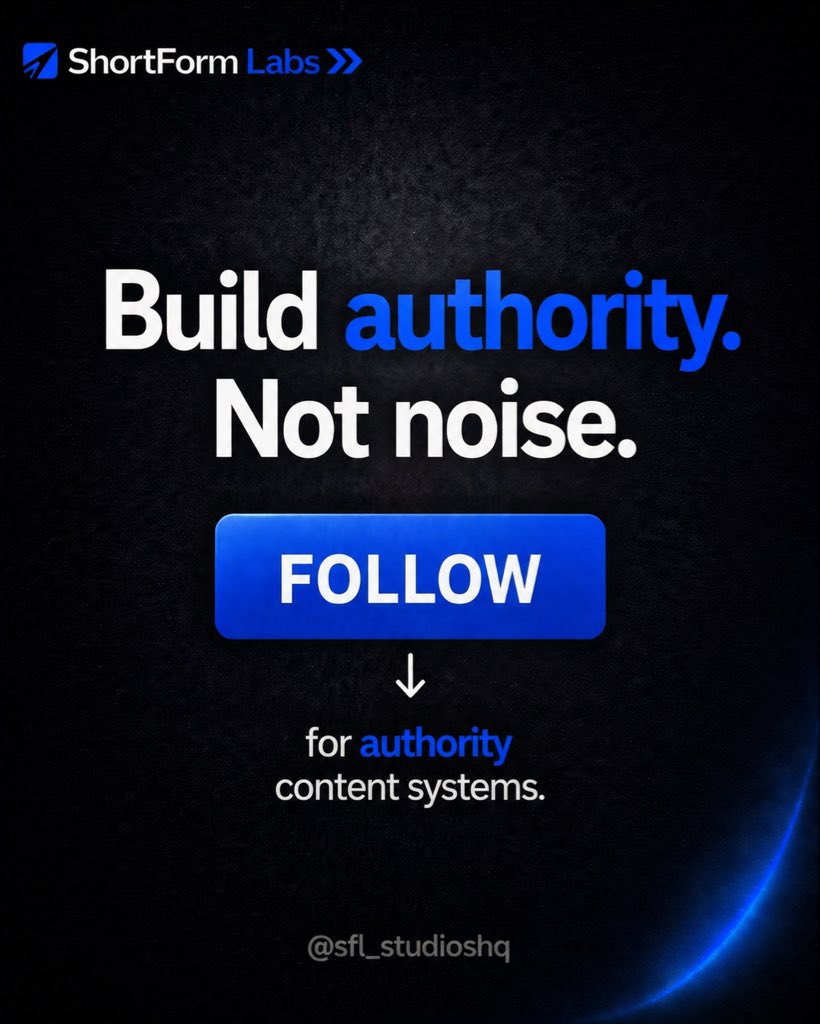 SFL_StudiosHQ's tweet image. If your goal is clients, not just views…
You already know what to focus on.
#tips