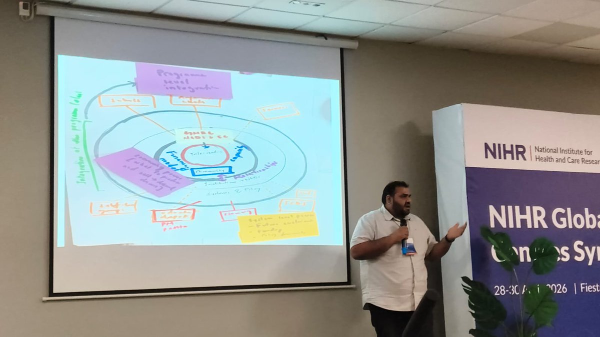 nihr_ghrc_ncdec's tweet image. #EventHighlight #GHRCSymposium2026

Maroof Khan draws on his experience as a #communityengagement manager to exemplify how understanding power, wherein it lies, how it is navigated &amp;amp; serves as a prism to #community needs, can ensure that #research is equitable &amp;amp; #sustainable.