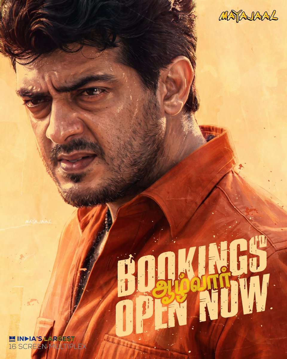 MayajaalECR's tweet photo. A storm of revenge is back ๐ฅ
Bookings now open for #Alwar re-release at #Mayajaal.
๐๏ธ https://t.co/wpWyIQvtuw
#AjithKumar #Asin #KeerthiChawla #Lal #Vivek #AChella #SrikanthDeva #GRamesh #Aalwar #AalwarMovie https://t.co/6HpDS5EGXn
