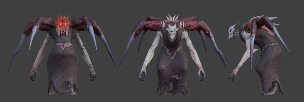 Aari_002's tweet photo. Finally got the model finished and up on artstation, really happy with how she came out. #zbrush #fanart #tokyoghoul https://t.co/XlVU7j4cFn