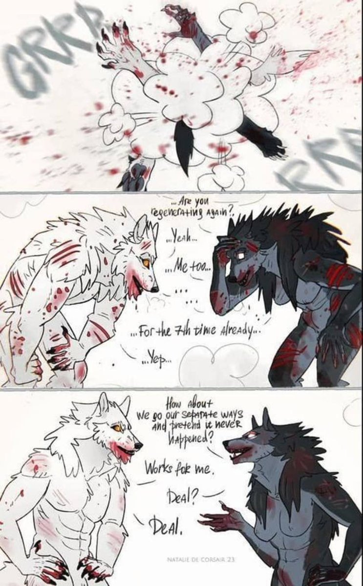 Papa Woof und Krampus und Bleaken tweet media