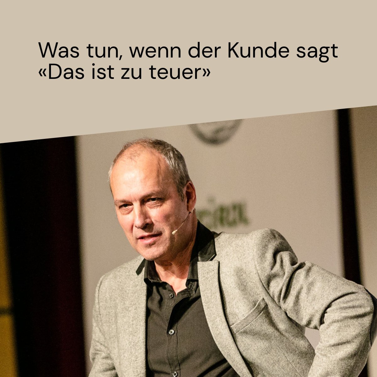 Poehm's tweet photo. Ein Kunde sagt im Gespräch: „Das ist mir zu teuer.“ Viele reagieren in diesem Moment reflexartig mit Erklärungen oder Rechtfertigungen und verlieren damit an Wirkung. Das Gespräch kippt dann oft in eine... https://t.co/qmn3MLX0Kd https://t.co/3HMU1mC6CO