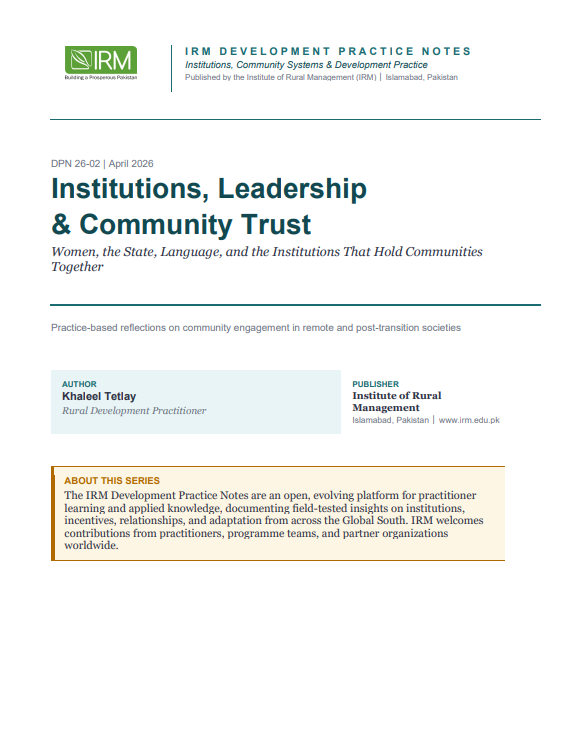 irm_islamabad's tweet photo. 📖Development Practice Notes (DPN) – April Issue Out Now!

📥Explore the April issue through the link below and keep learning with us.
https://t.co/UDpOwJs2Ji

#DevelopmentPracticeNotes #FieldLearning #CommunityDevelopment #Institutions #AprilIssue https://t.co/Mxyo8o85v5