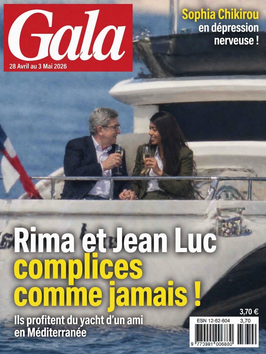 SitgesFranck's tweet image. « Rima et Jean Luc complices comme jamais ! » « Ils profitent du yacht d’un ami en Méditerranée ». Les Français bossent , les apparatchiks bronzent 🙄👎 #Melenchon #RimaHassan #LFI #Gala