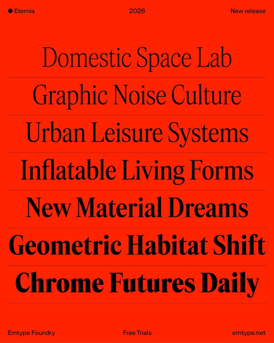 Emtype Foundry tweet media