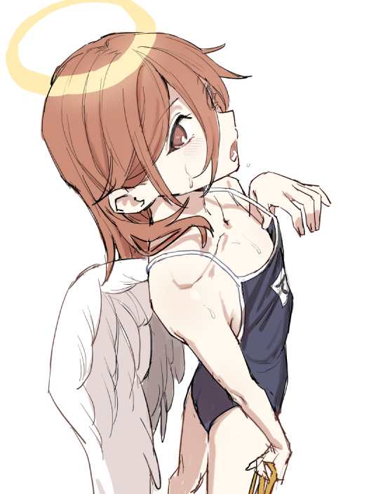 togakuhajime's tweet photo. おっ、今日はスク水か・・・ https://t.co/IEhamHsoNN