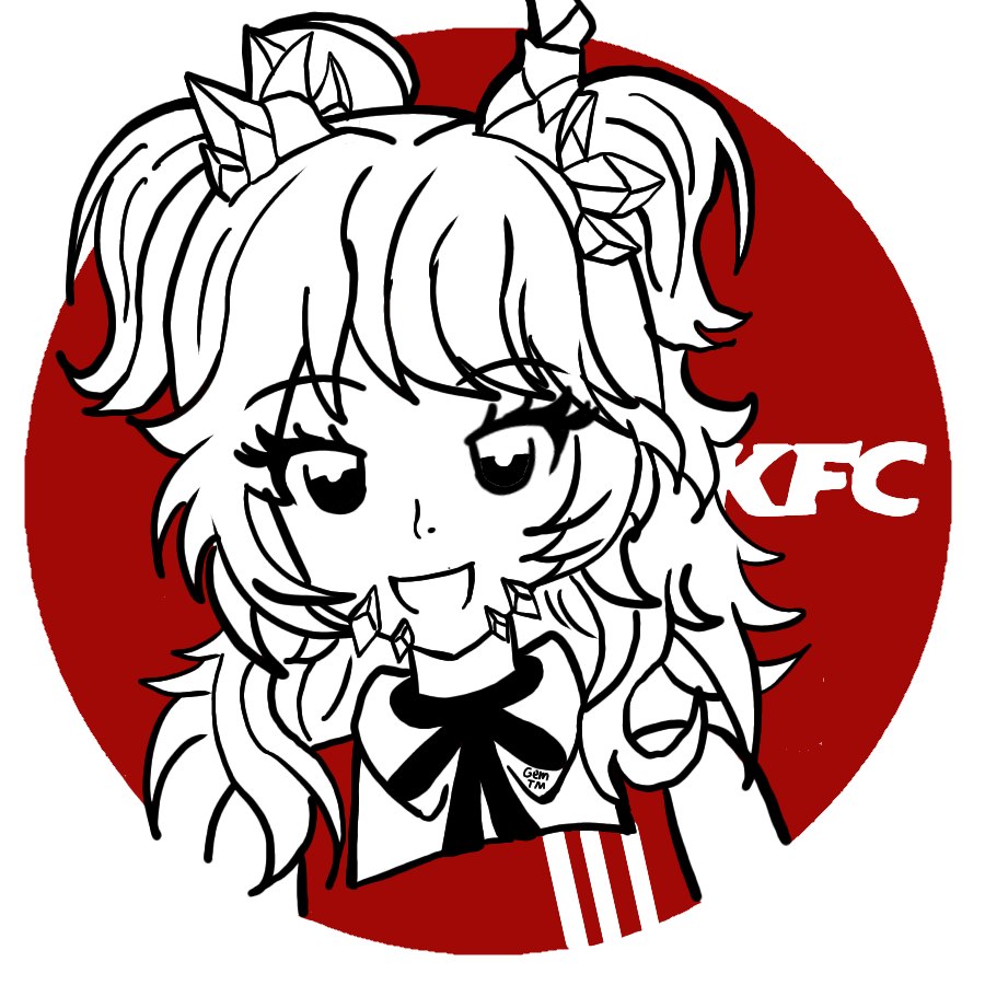 Ice_AkumaI's tweet photo. KFC
K - Krispy
F - @fluffyzegem
C - Chicken
Possibly Coming Soon?...
⌞#VTuberEN | #Batuart⌝ https://t.co/4o4gAMXIXy