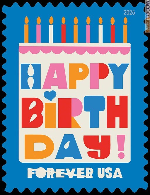 Vaccarinews's tweet image. #Francobollo “#Forever” degli #StatiUniti per gli #auguri di #compleanno:  vaccarinews.it/twnews/tw_3995…