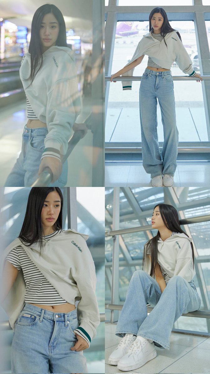 webmixmaya's tweet image. ส่องแอร์พอร์ตลุคของสองสาว ตู–ต้นตะวัน และ มิ้ลค์–พรรษา เตรียมเช็กอินสู่ประเทศมาเลเซียเพื่อร่วมงาน Calvin Klein Store Opening ในวันที่ 30 เม.ย. นี้

ทั้งคู่มาในลุคเดนิมจากคอลเลกชัน SS26 โดย ตู–ต้นตะวัน แมตช์เสื้อครอปท็อปกับกางเกงยีนส์ทรง Wide Leg คอมพลีตลุคด้วยสเวตเตอร์พาดไหล่