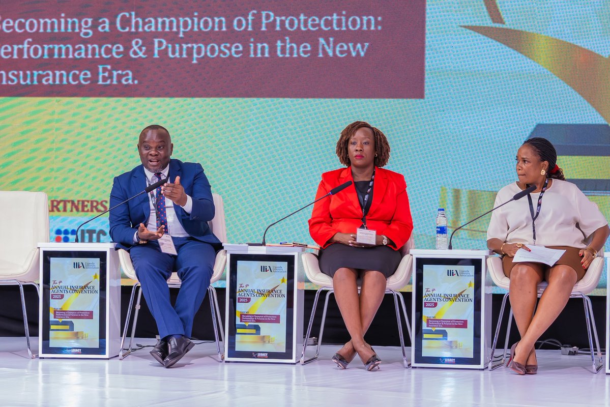 ITC_Kampala's tweet image. #HappeningNow: Insurance agents have convened at Hotel Africana for the #4thAnnualInsuranceAgentsConvention to explore what it means to become champions of protection in the new insurance era.

Speaking on the panel topic “ITC’s Role in Nurturing and Empowering a Purposeful Agent