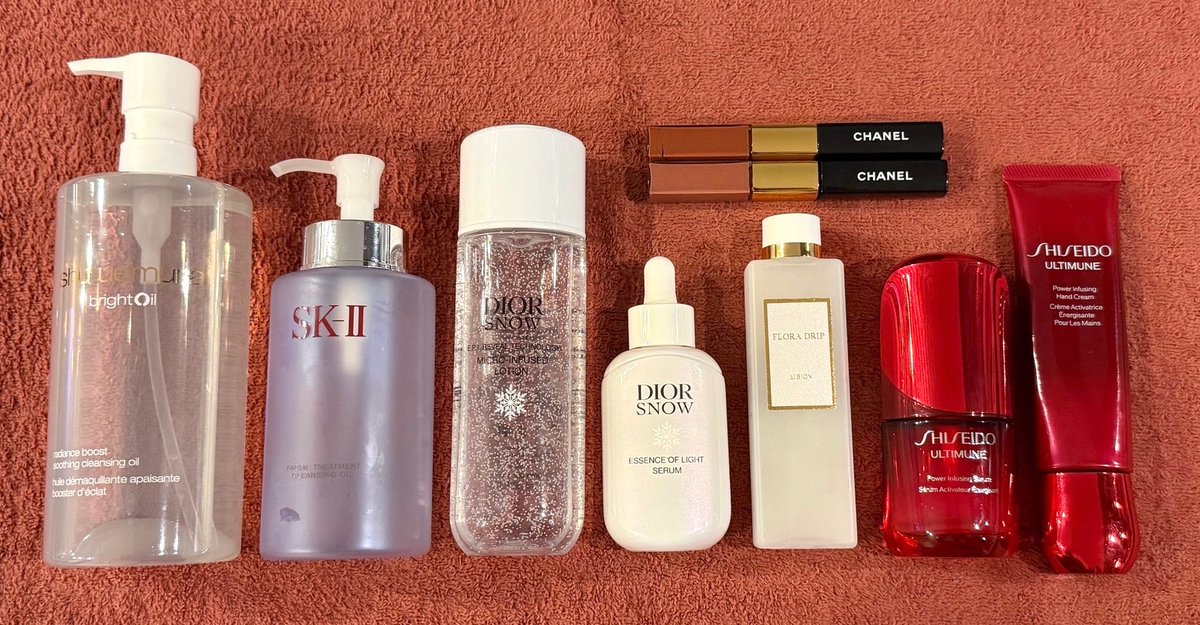 お化粧品ほとんど全てデパコスまとめ売り限定品やオマケ♡も有り約110点位 正直レビュー】 Xで話題になったデパコスの使った感想まとめました↓