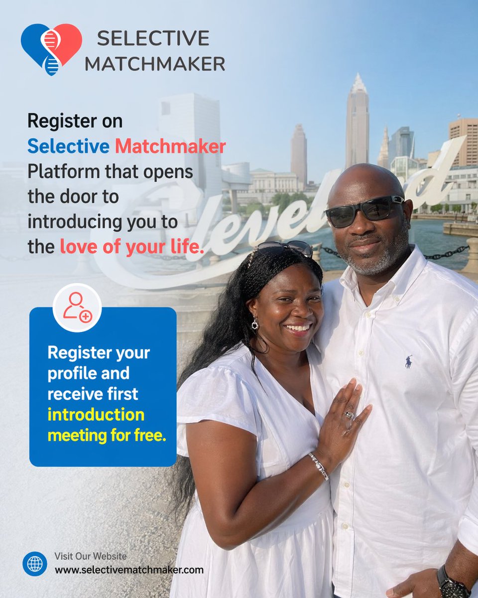 Maker33863S's tweet image. Love doesn’t end. It evolves.❤️
For Nigerians in the USA seeking a refined second chance at companionship—Selective Matchmaker is here for you.
Because the right connection changes everything. ❤️
.
.
.
#nigerians #loveagain #findlove #lovestory #matchmaking