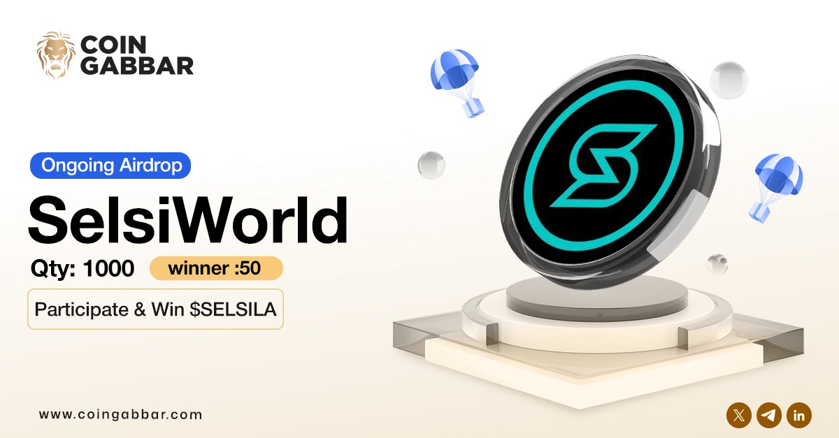 coin_gabbar_'s tweet image. Airdrop Alert - SelsiWorld 
 $SELSILA airdrop is ongoing on BSC 

For More Updates - coingabbar.com/en/crypto-aird…

Details - 
• Winners: 50
• Total Quantity: 1,000 tokens

Always DYOR 

#CoinGabbar #CryptoAirdrop #SelsiWorld #CryptoCommunity #Airdrop #token