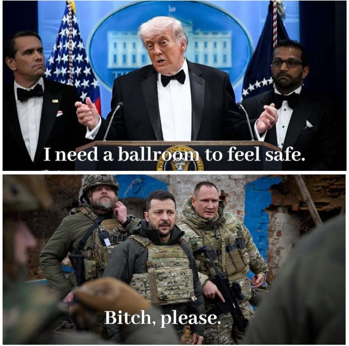 namwella1961's tweet image. Remember when Trump started some shit he couldn't finish and hid from protesters in his bunker?

Trump is a coward who should be in prison, not wasting taxpayer money for his ballroom with a bunker underneath.
#TrumpIsANationalDisaster #TrumpIsUnfitForOffice #VoteOutRepublicans