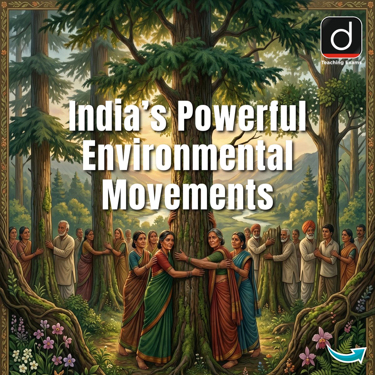 Drishtiteaching's tweet image. From forests to farmlands, people-powered movements have shaped India’s environmental legacy 

#EnvironmentalMovements #ChipkoMovement #SustainableIndia #SaveNature #GrassrootsPower #EcoAwareness