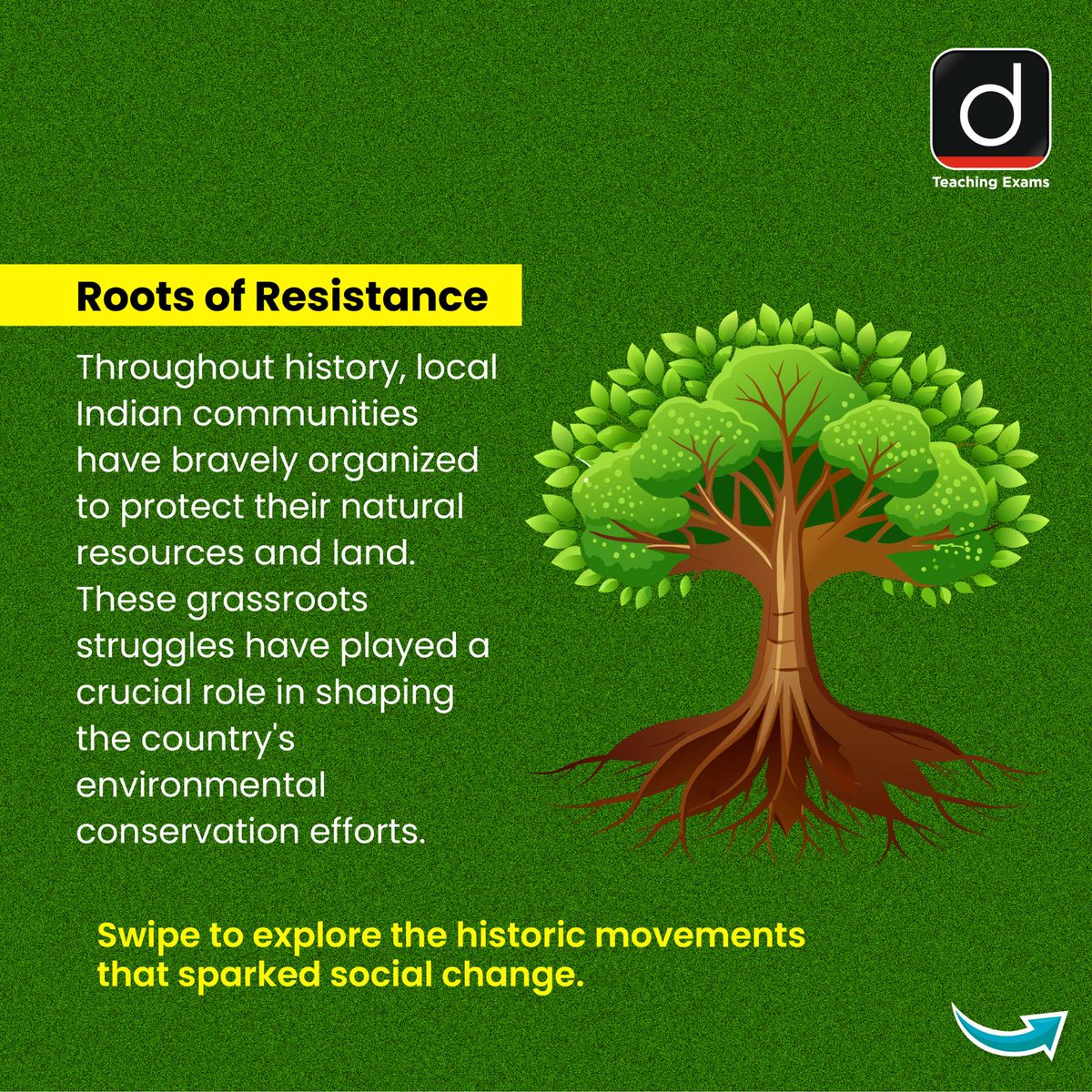 Drishtiteaching's tweet image. From forests to farmlands, people-powered movements have shaped India’s environmental legacy 

#EnvironmentalMovements #ChipkoMovement #SustainableIndia #SaveNature #GrassrootsPower #EcoAwareness