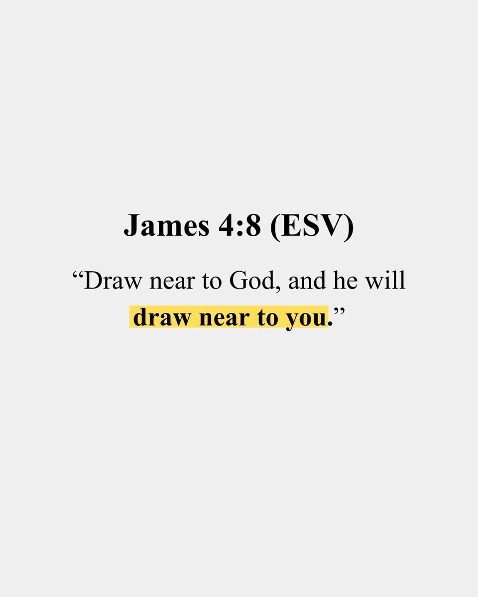 BillyHallowell's tweet photo. God is never the one moving away. If anything feels distant, Heโs still inviting you closer.
#DrawNearToGod #ChristianFaith #HopeInGod #James48 #Faith https://t.co/sAD6TanrKr