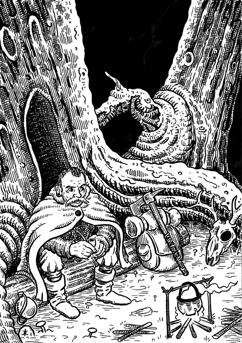 crawlstilho's tweet image. Artwork created for the Brazilian edition of Cairn Barebones.

rafaarruda.itch.io/cairn-basico-p…

#cairn #osr #oldschool #nsr #dungeon #dungeoncrawl #madebyhuman #fantasy #ink #intotheodd #crawlstilho