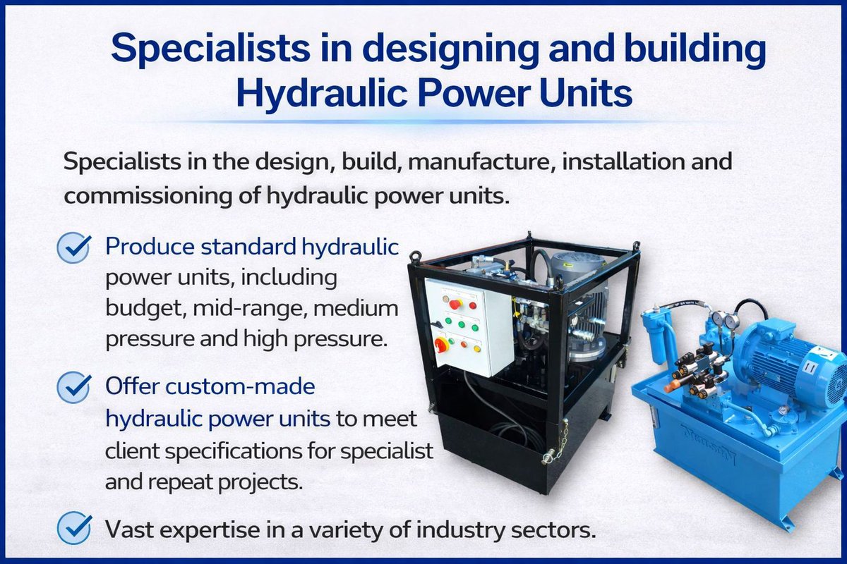 NeilsonHyd's tweet image. We are specialists in designing and building Hydraulic Power Units. To enquire, please call: 01709 821002 or visit our website at: neilson-hydraulics.co.uk/pages/power-un… #hydraulics #powerpacks #powerunits #hpu #hydraulicdesign #engineers