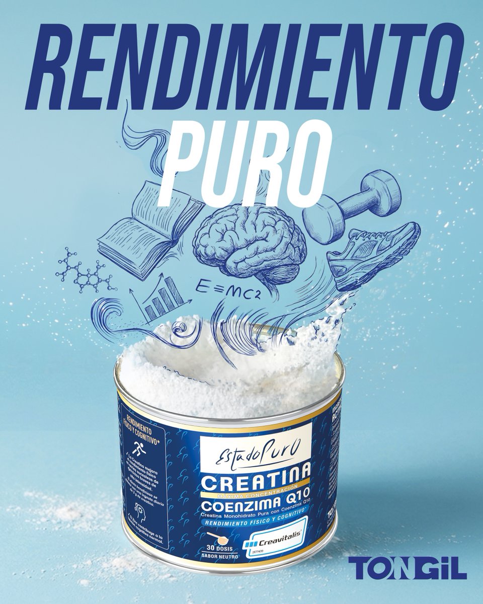 LAB_TONGIL's tweet photo. Exiges a tu mente. Exiges a tu cuerpo. No paras. Pero ¿estás dando a tus células lo que necesitan?
Creatina + Coenzima Q10. La batería extra de tus células.

Una fórmula pensada para los que no quieren elegir entre cuerpo y mente.

#tongiltecuida https://t.co/An8YxYAzz3