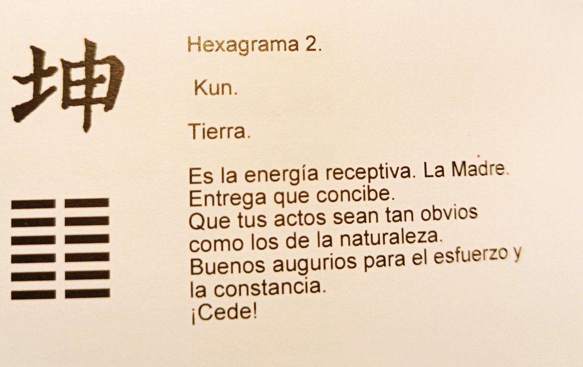 andresmancinie's tweet image. Es bueno comenzar el día con los consejos del I Ching

"Merma" 

"Tierra"

#iching #libros #china