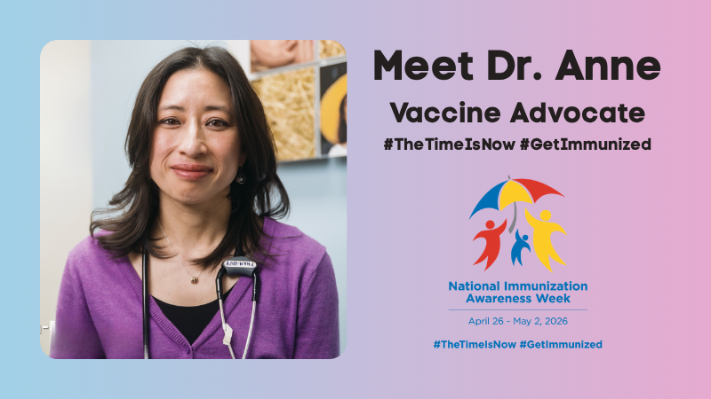 ImmunizedotCa's tweet image. Dr. Anne Pham-Huy (Chair, Immunize Canada) is a pediatric infectious disease specialist. She knows that immunization is the strongest defense against preventable diseases | Learn more: youtu.be/yhXWLJsJKSk?li… #TheTimeIsNow #VaccinesWork #VaccinesSaveLives #GetImmunized #NIAW2026
