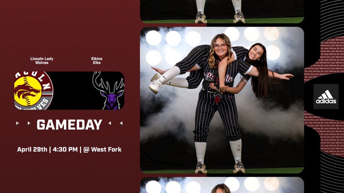 LincolnWolvesSB's tweet photo. Let’s try this again! 

🥎 Game Day
🎟 District Tournament Semi-Finals
🆚 Elkins High School
📍West Fork High School Softball Field
⌚️ 4:30 PM First Pitch

Come out and support the Lady Wolves in the semi-finals of the district tournament!🐺🥎 #goladywolves https://t.co/cGGOLndKHI