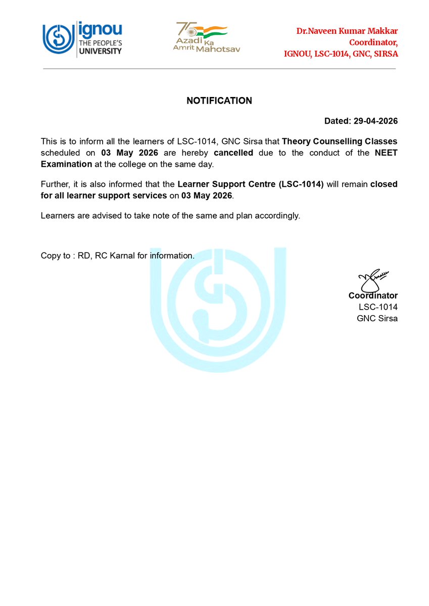 rc karnal tweet media