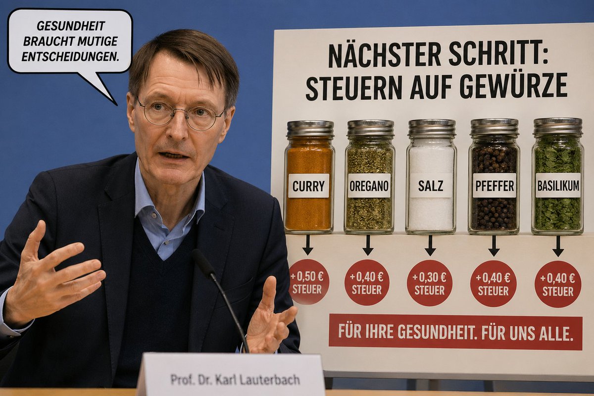Prof. Karl Kautabak Gesundheitsminister Satire tweet media