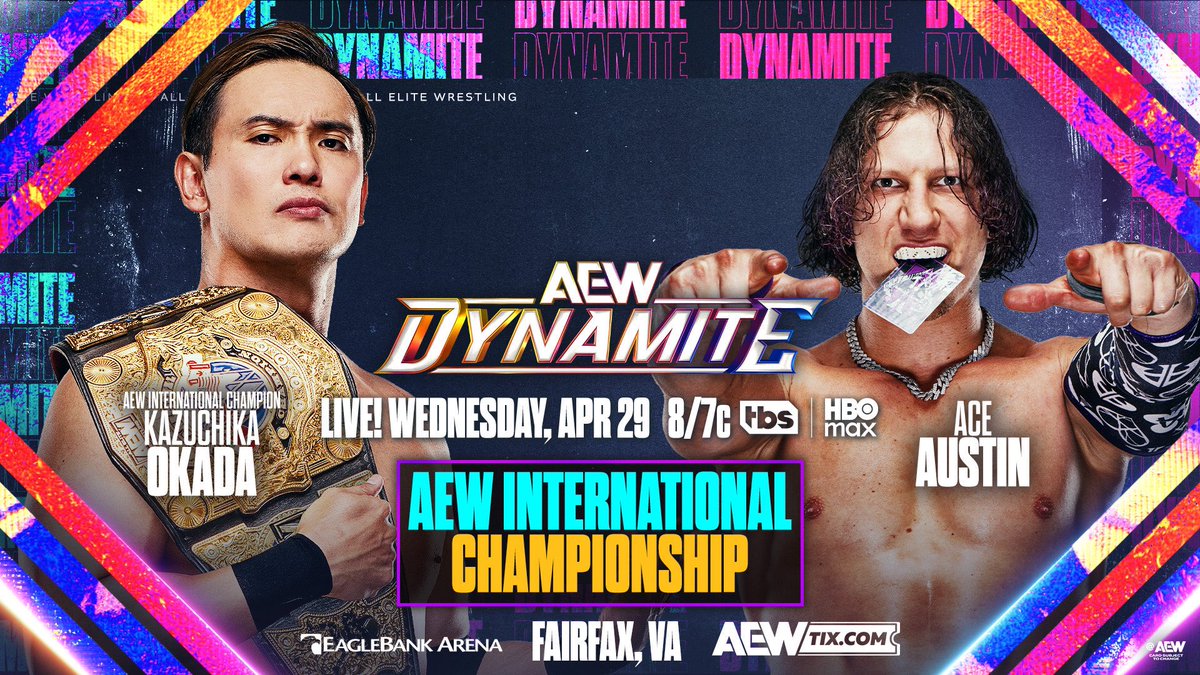 RingRulez's tweet image. الليلة عرض #AEWDynamite 
📺 My AEW 
⏰3 فجراً بتوقيت السعودية 🇸🇦 
————

- داربي الين (البطل) ضد برودي كينج
- لقب AEW العالمي للرجال 🏆 

• كين نايت (البطل) ضد MJF
- لقب TNT 🏆 

-كازوتشيكا اوكادا (البطل) ضد ايس اوستن
 -لقب الانترناشيونال 🏆 

-ديفاين دومينيون (البطلات) ضد كريس