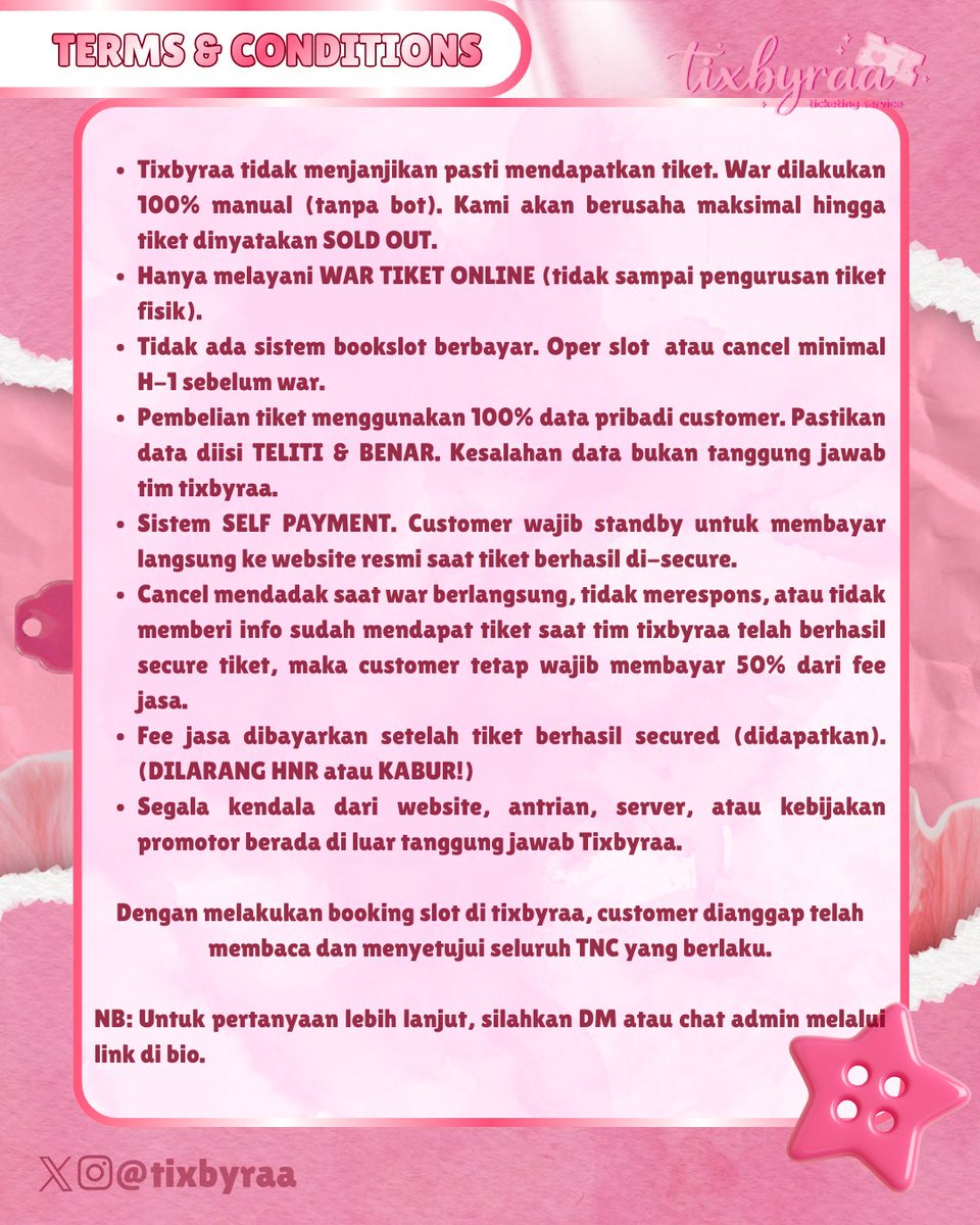 ticketing service I jasa war tiket tweet media